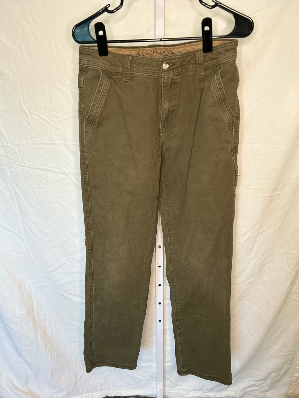 Legendary Outfitters Rugged Olive Canvas Utility Chino Pants 30x32